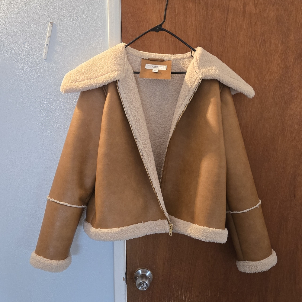 Marc New York Tan and Cream Jacket